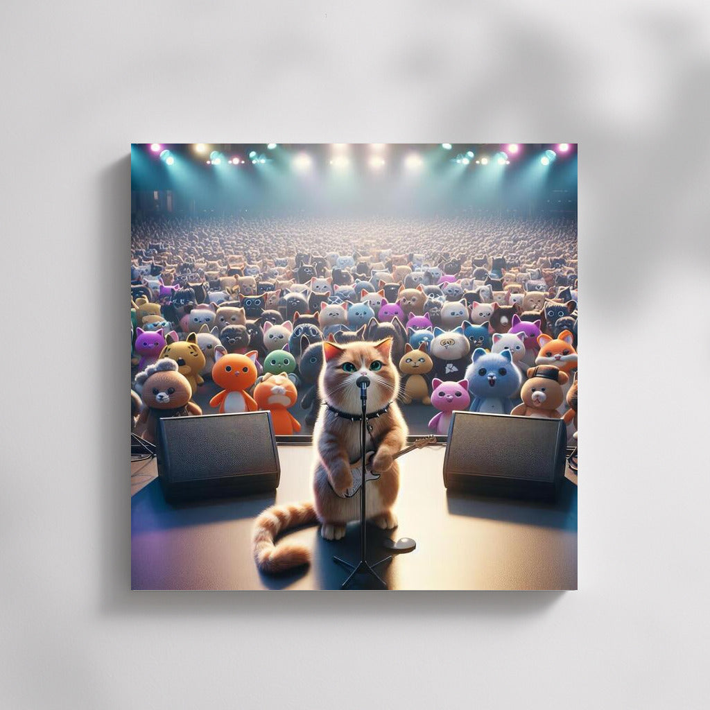 Rocker Cat on Stage: Concert for the Plush Army