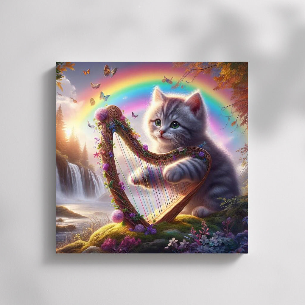 Kitten and the Rainbow Harp: Music That Brings Nature to Life