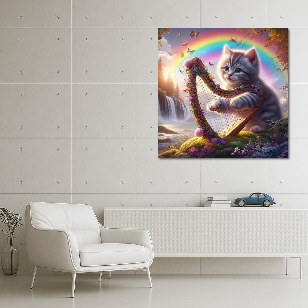 Kitten and the Rainbow Harp: Music That Brings Nature to Life