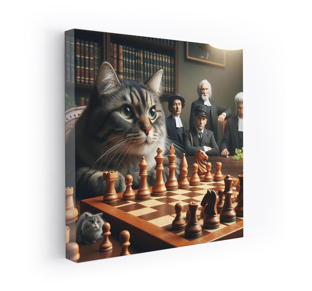 Chess Master: Cat and Living Pieces in Battle
