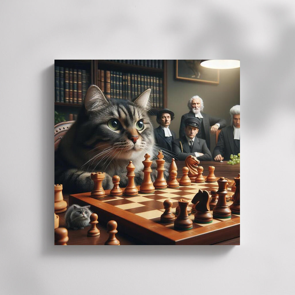 Chess Master: Cat and Living Pieces in Battle