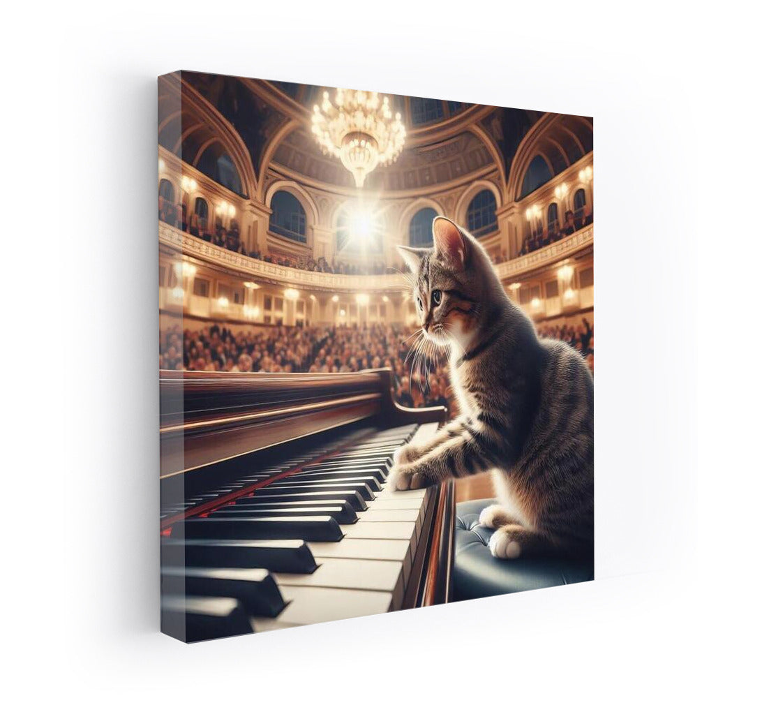 Melodies of Paws: Cat on the Piano in the Concert Hall