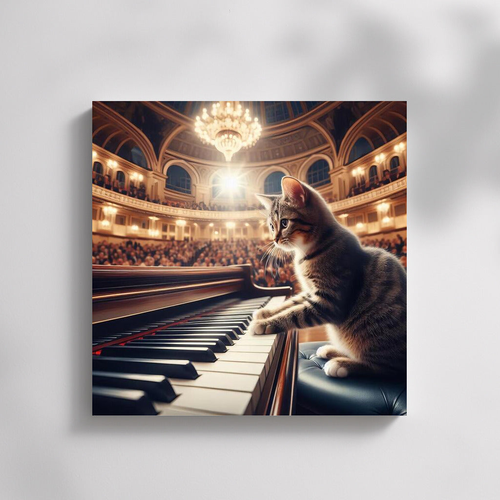 Melodies of Paws: Cat on the Piano in the Concert Hall