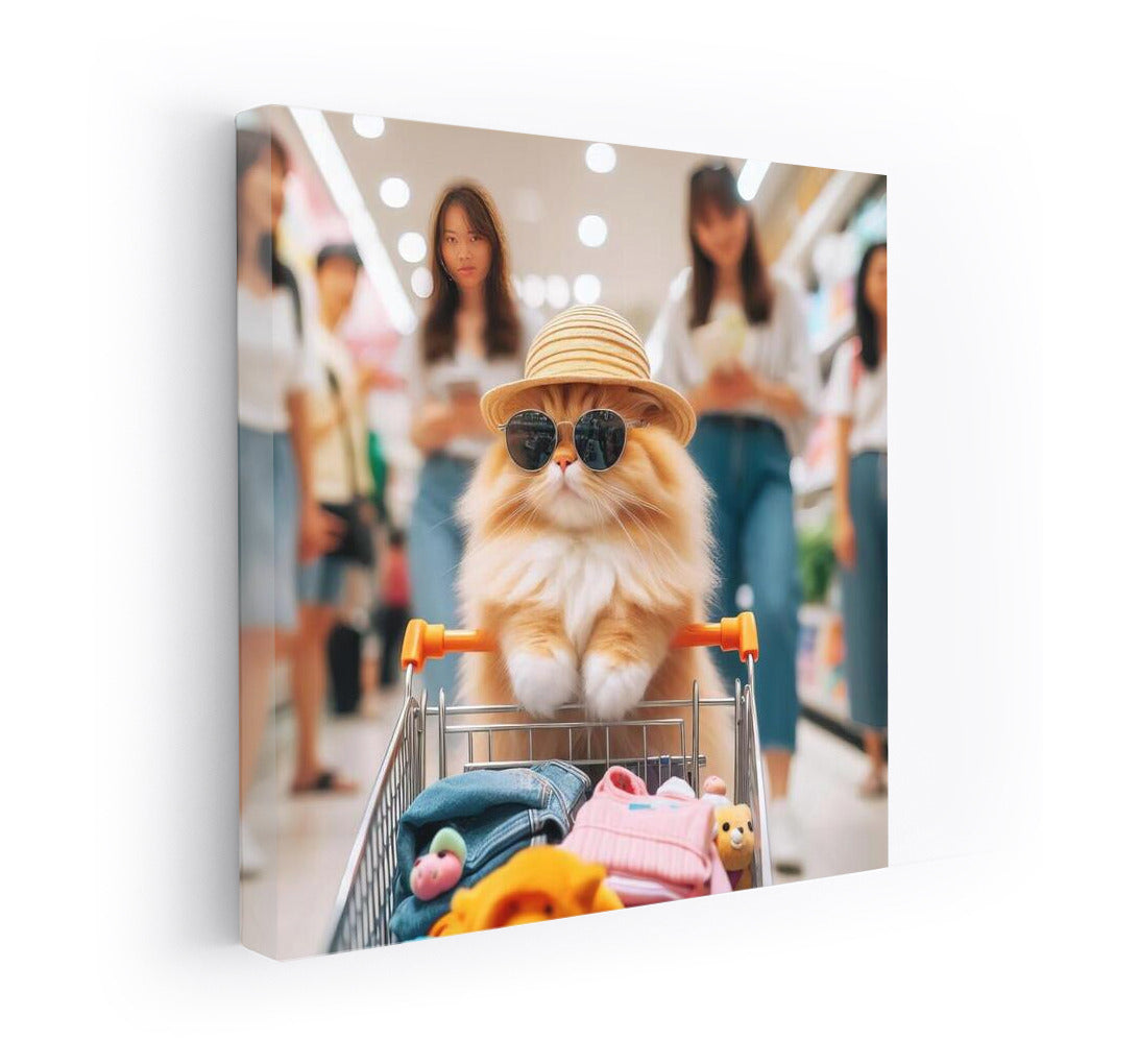The Cat in the Hat: Stylish Shopping at the Mall