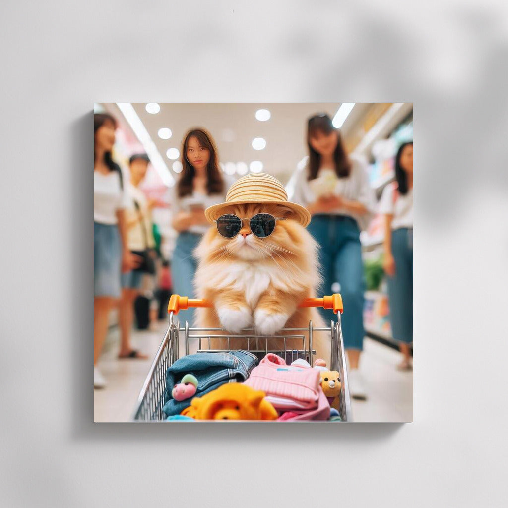 The Cat in the Hat: Stylish Shopping at the Mall