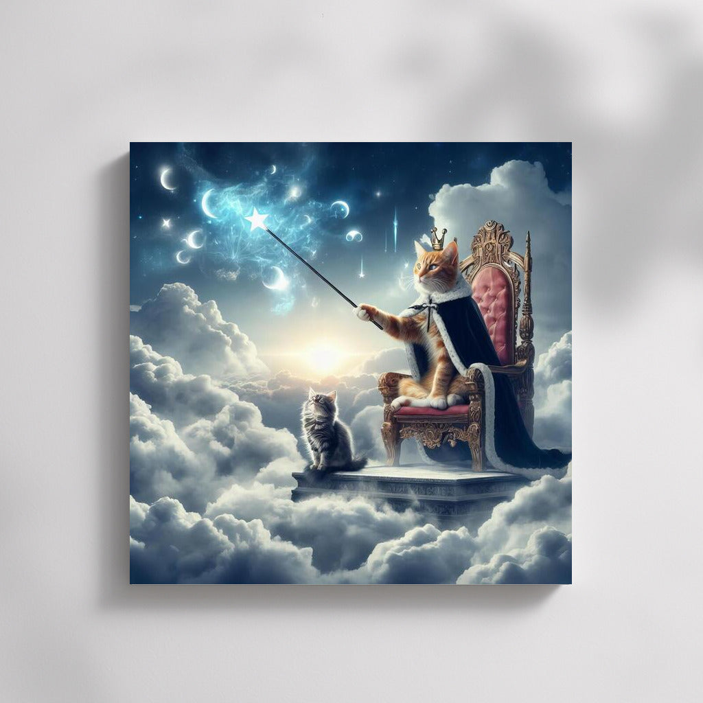 Magical Cat on the Cloud Throne: Weather Master