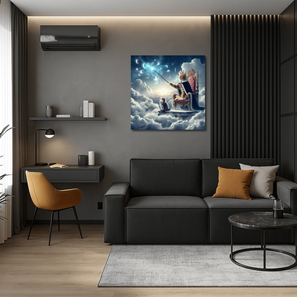 Magical Cat on the Cloud Throne: Weather Master