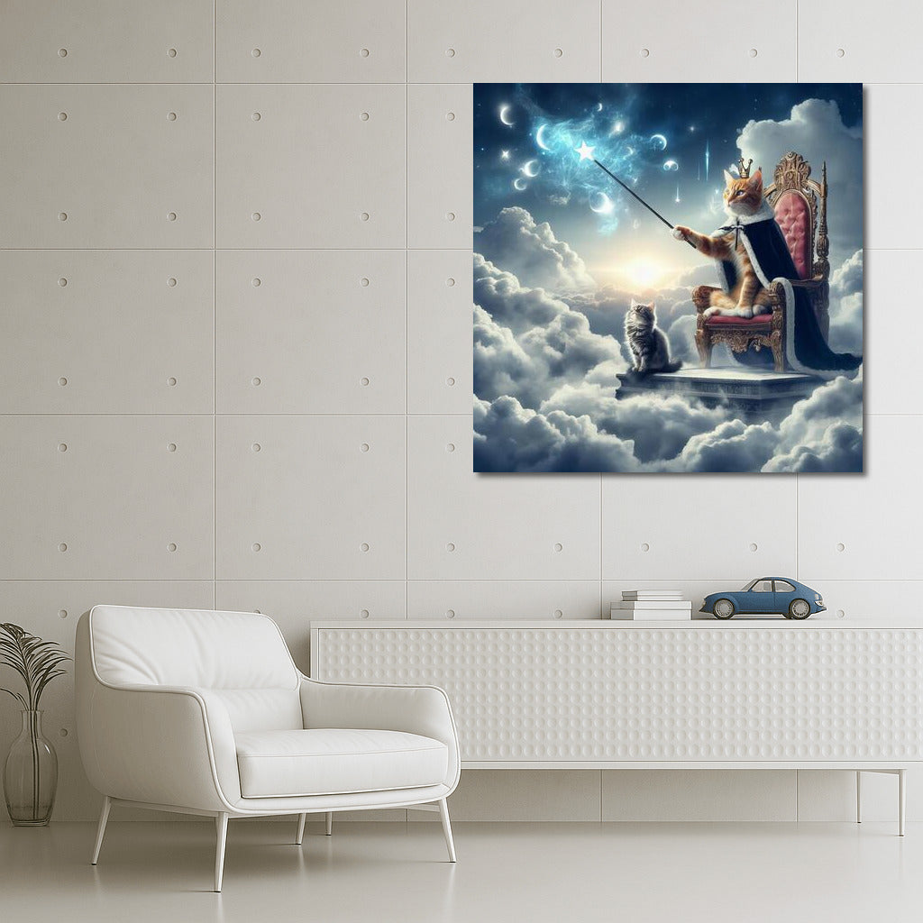 Magical Cat on the Cloud Throne: Weather Master