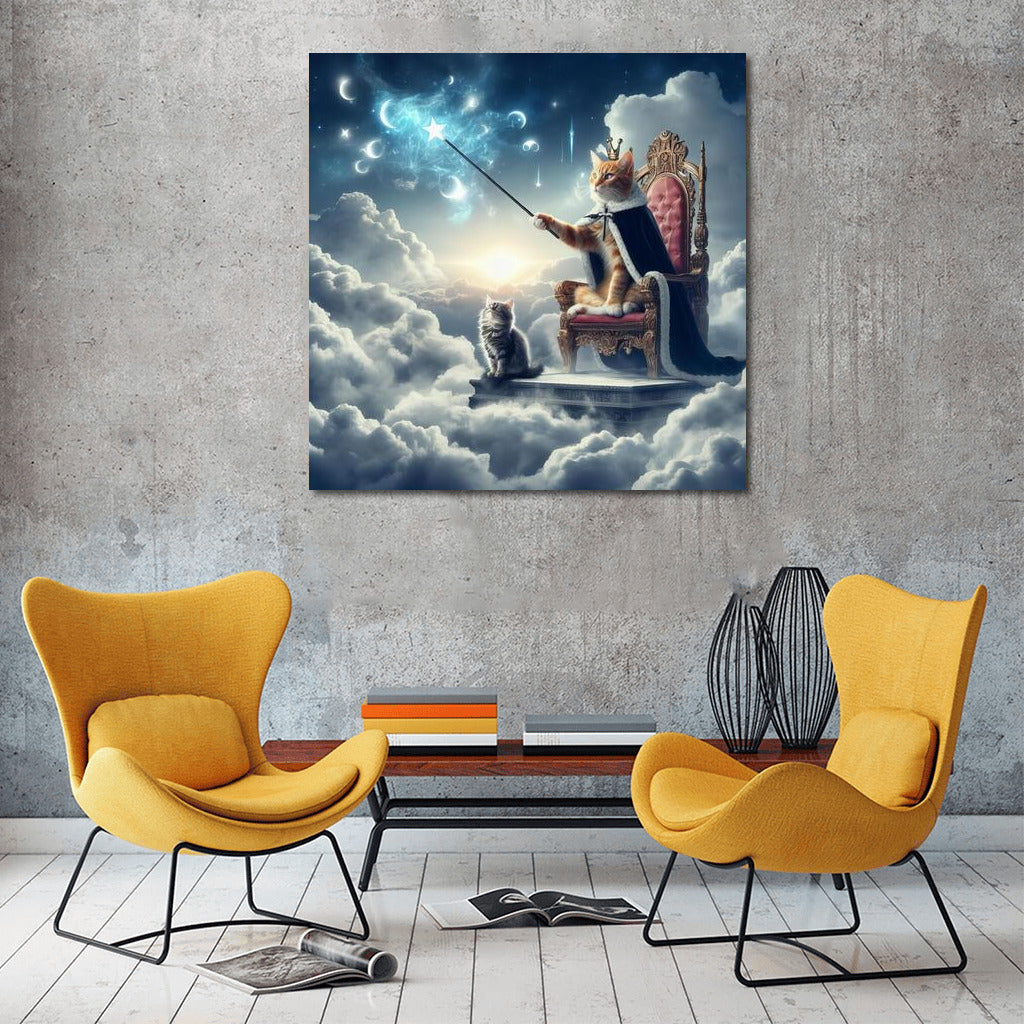 Magical Cat on the Cloud Throne: Weather Master