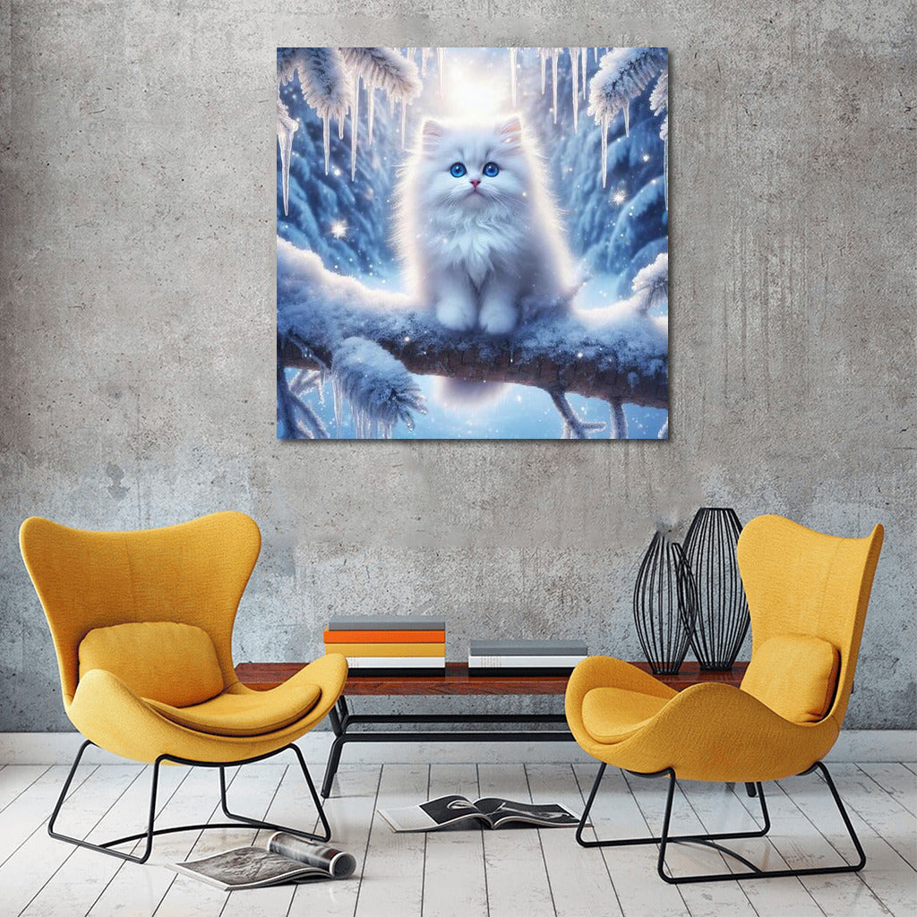 Fluffy Cat in Snow Wonder World 3: Winter Fairytale