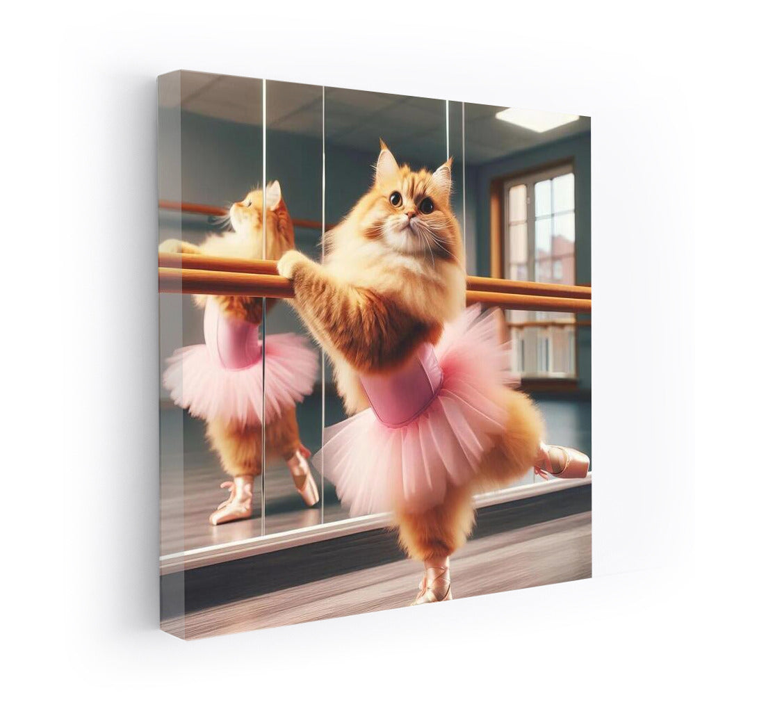 Ballet Cat: Fluffy Dancer in the Studio