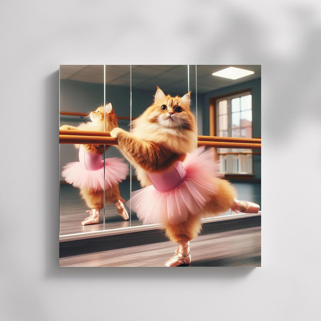 Ballet Cat: Fluffy Dancer in the Studio