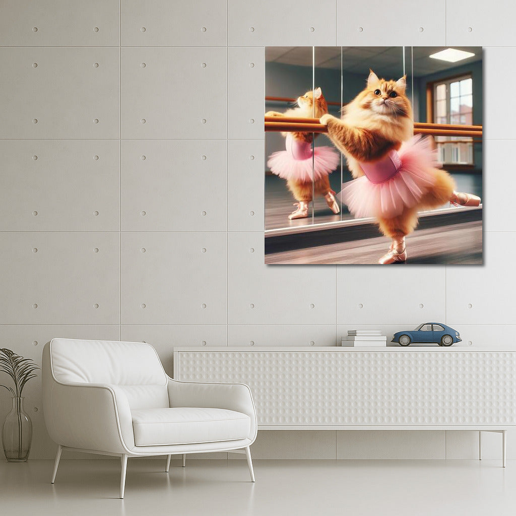 Ballet Cat: Fluffy Dancer in the Studio