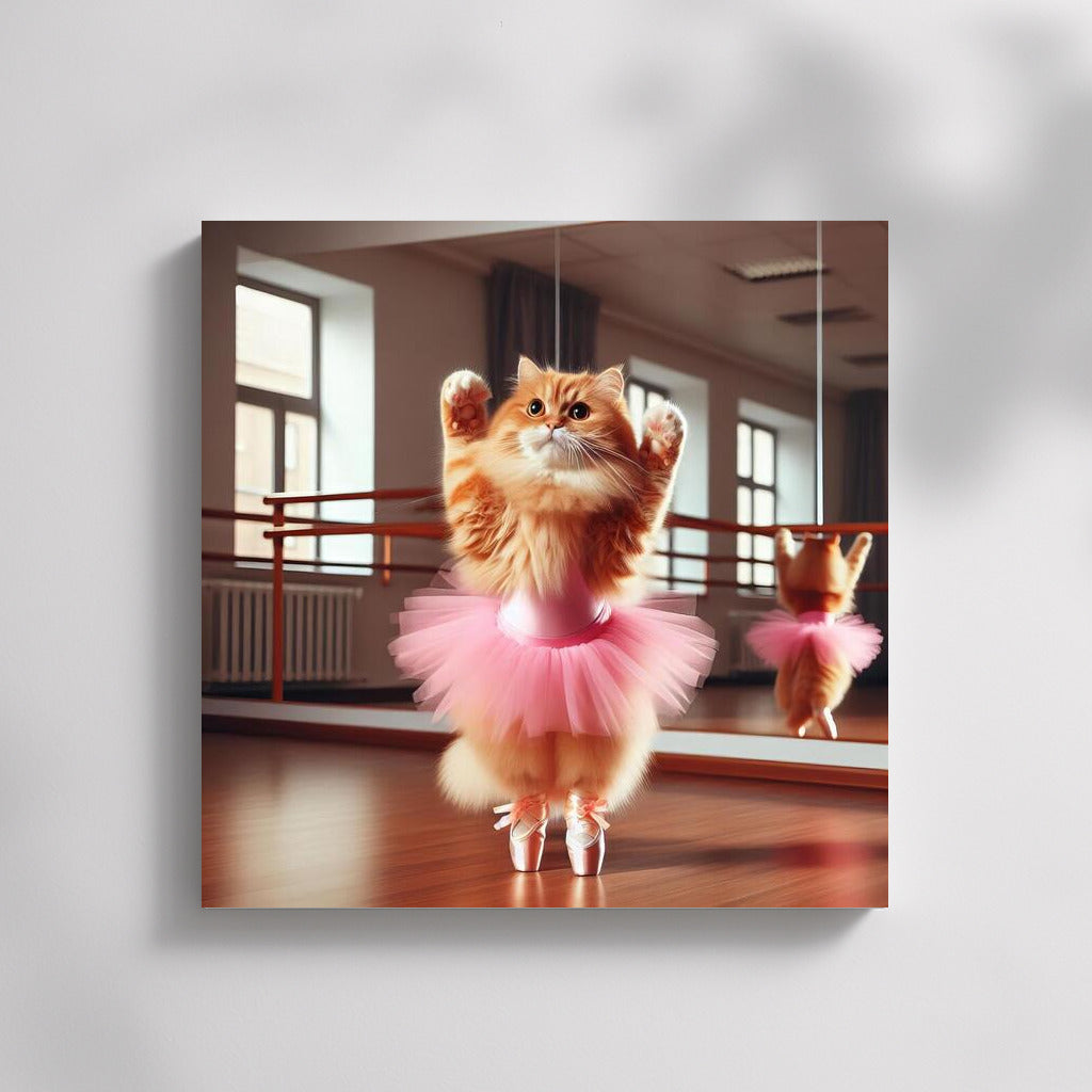 Ballet Cat: Fluffy Artist in the Dance Studio