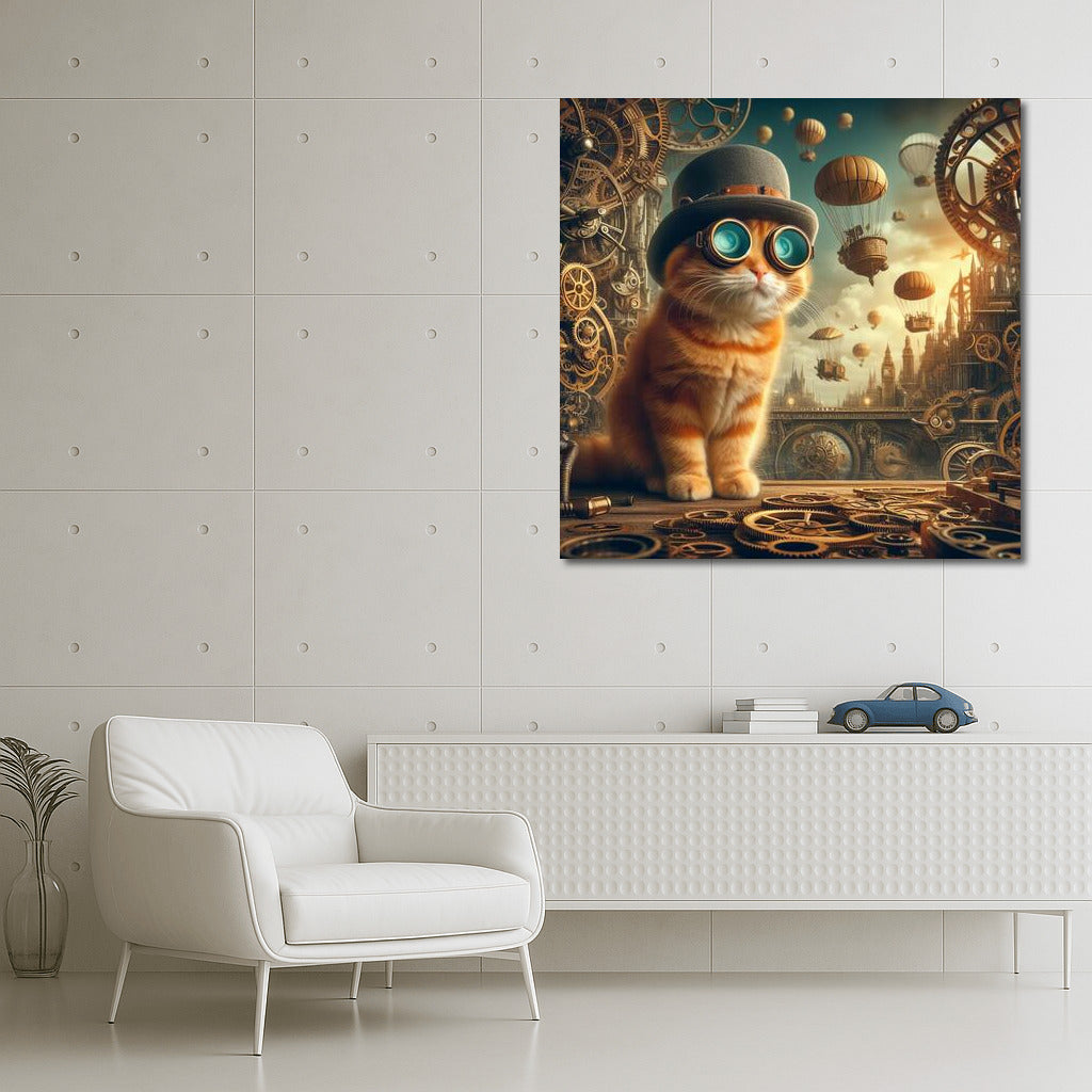 Steampunk Cat in the Hat: The Adventure Begins!