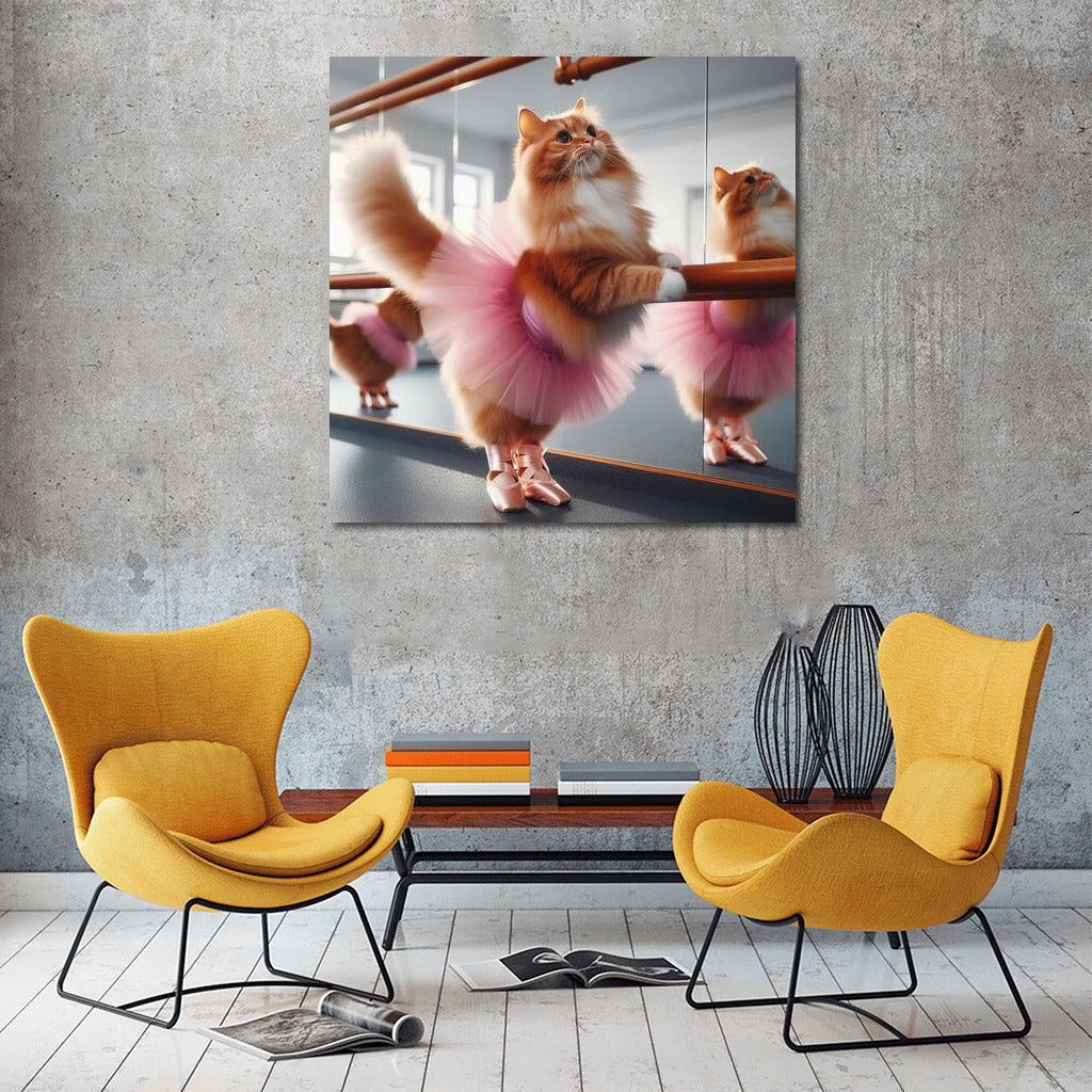 Ballet Cat: Grace in the Dance Studio