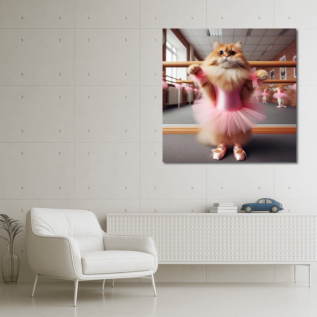 Ballet Cat: Grace in the Dance Studio