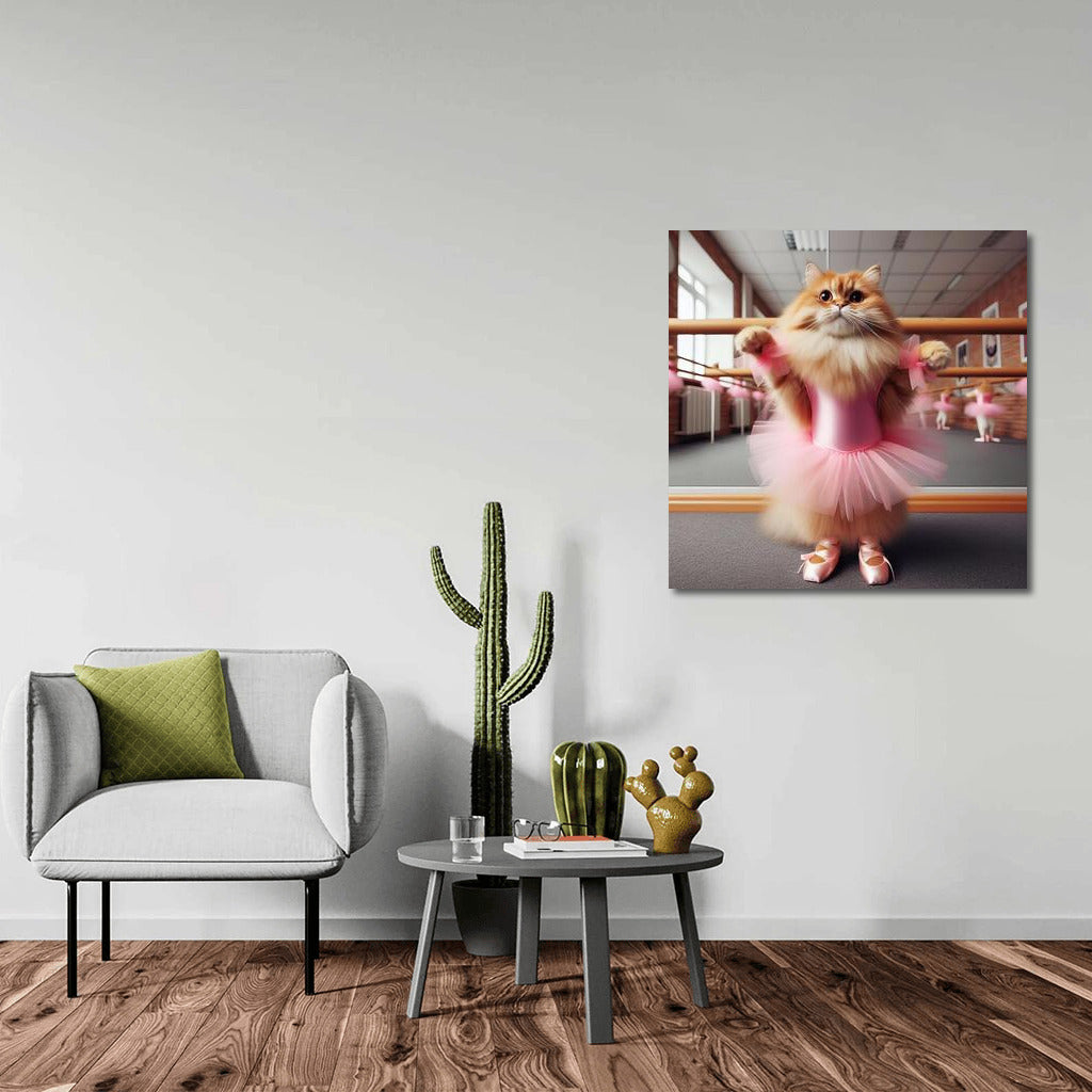 Ballet Cat: Grace in the Dance Studio
