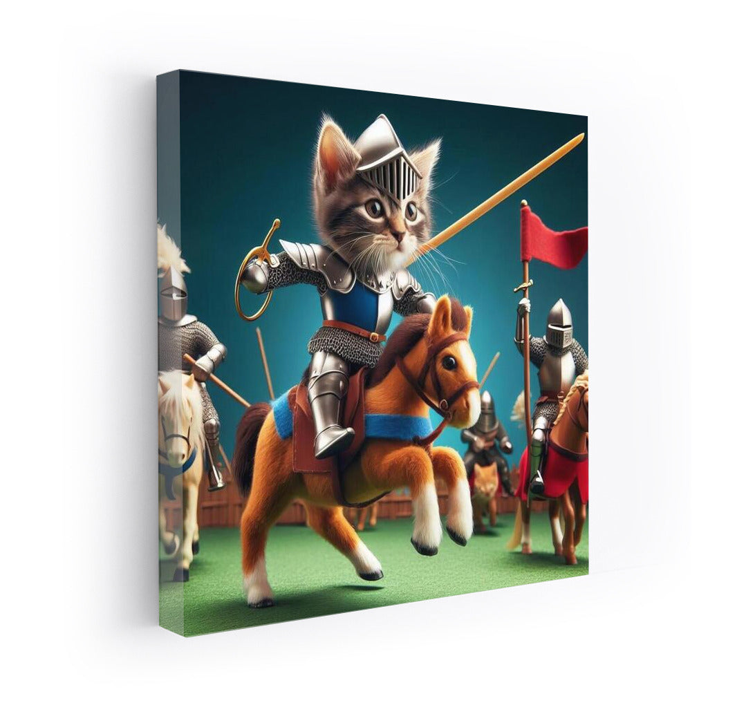 Cat Knights in the Medieval Tournament: Epic Battle