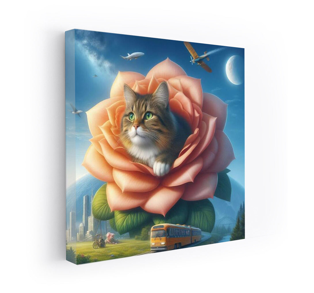 Journey of the Cat on the Giant Flower: The World in Clouds and Cities
