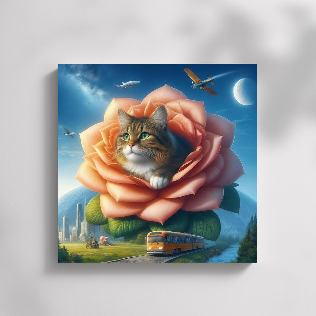 Journey of the Cat on the Giant Flower: The World in Clouds and Cities
