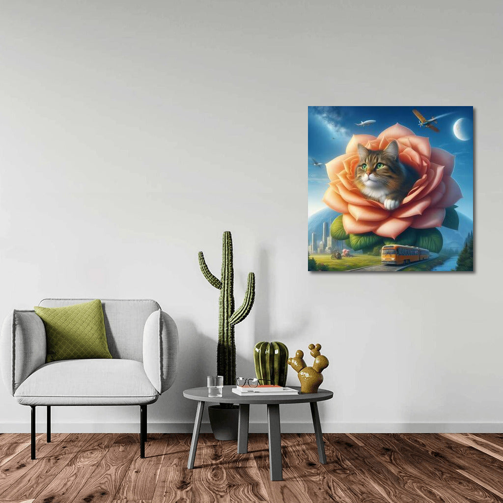 Journey of the Cat on the Giant Flower: The World in Clouds and Cities