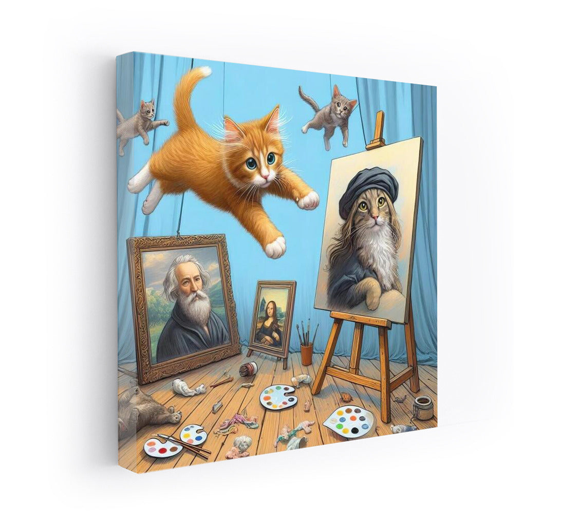 Cat Leap: Living Masterpieces for Wall Magic