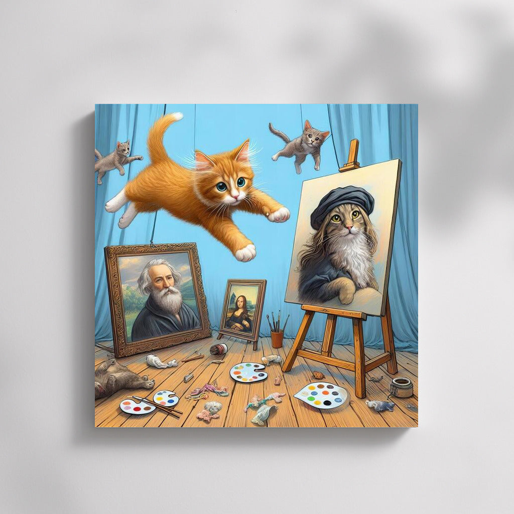 Cat Leap: Living Masterpieces for Wall Magic