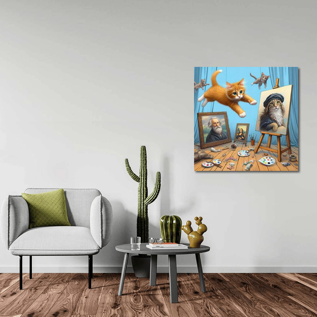 Cat Leap: Living Masterpieces for Wall Magic