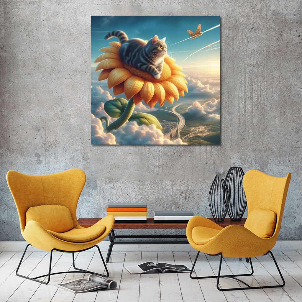 Cat on a Giant Flower: Journey Around the World