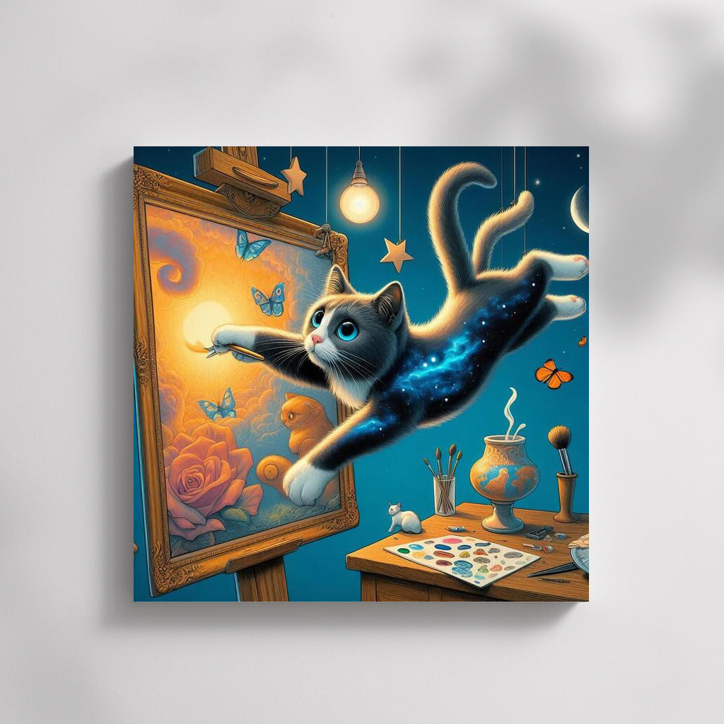 Space Cat: Magical Jumps Between Pictures