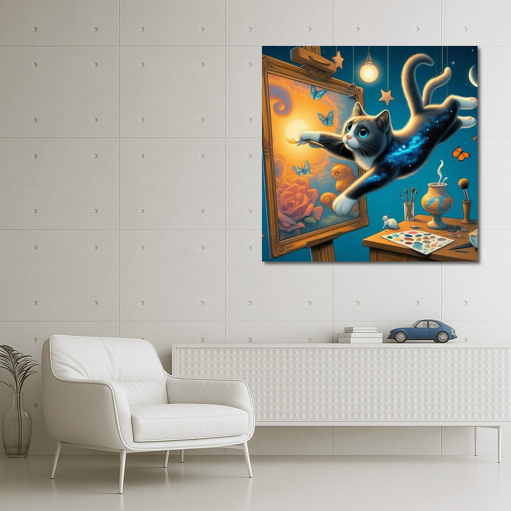 Space Cat: Magical Jumps Between Pictures