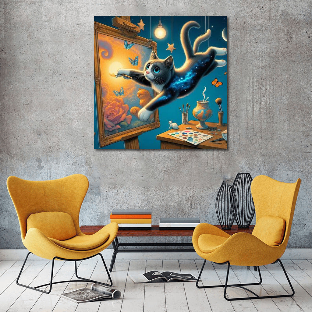 Space Cat: Magical Jumps Between Pictures