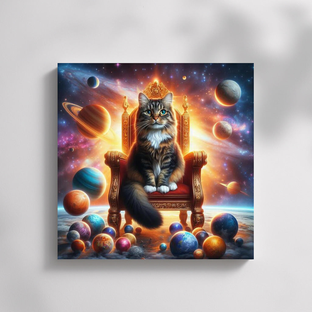 Space Cat Emperor on the Throne: Lord of the Planets at the Center of the Galaxy