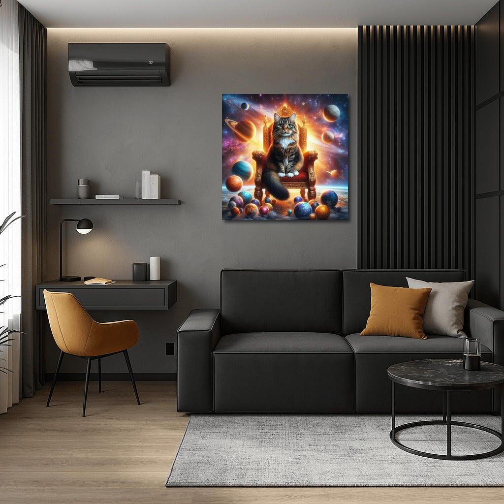 Space Cat Emperor on the Throne: Lord of the Planets at the Center of the Galaxy