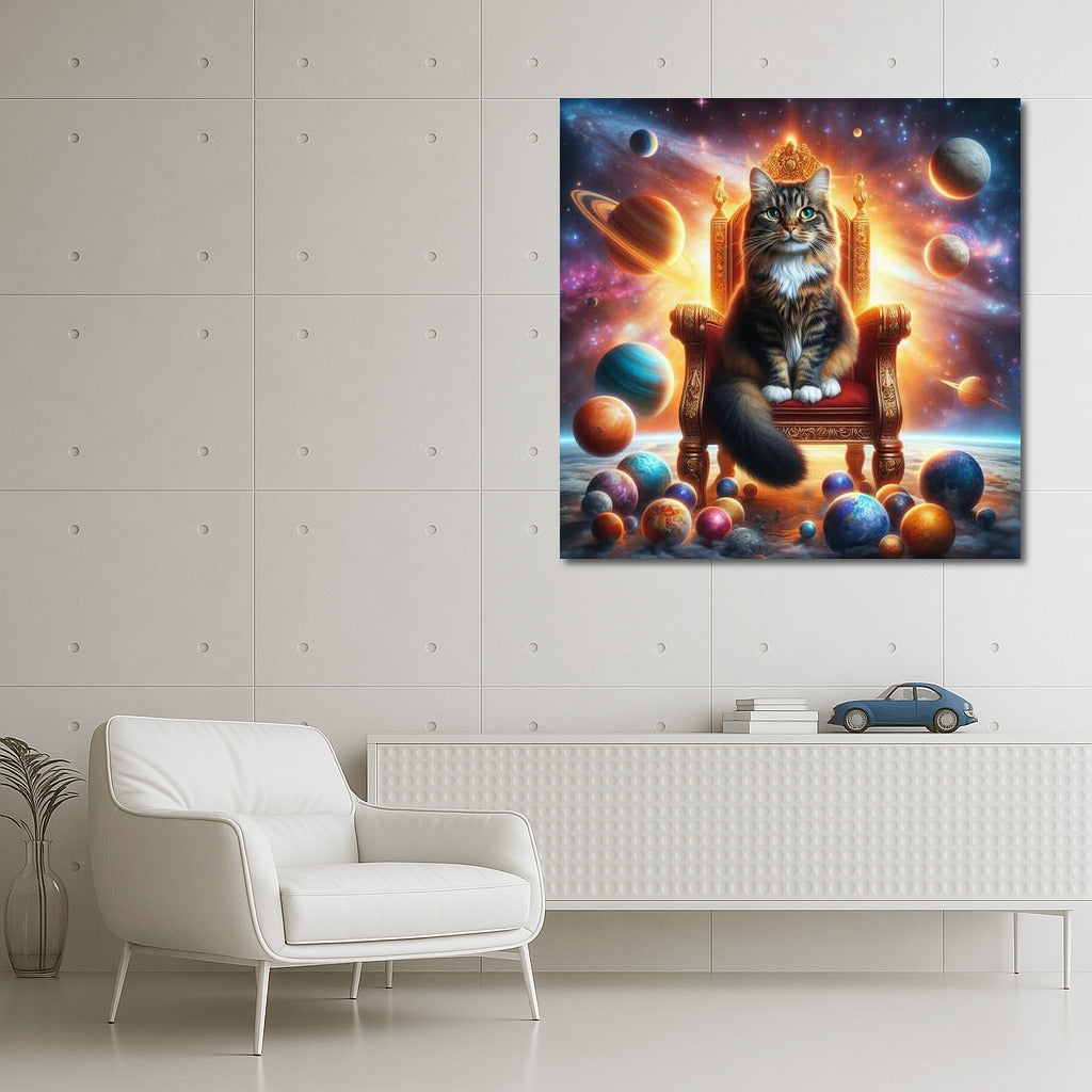 Space Cat Emperor on the Throne: Lord of the Planets at the Center of the Galaxy