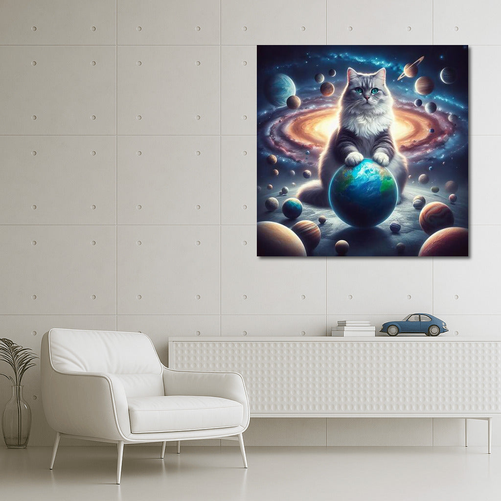 Space Cat on the Throne: Master of the Galaxy and Player of Planets