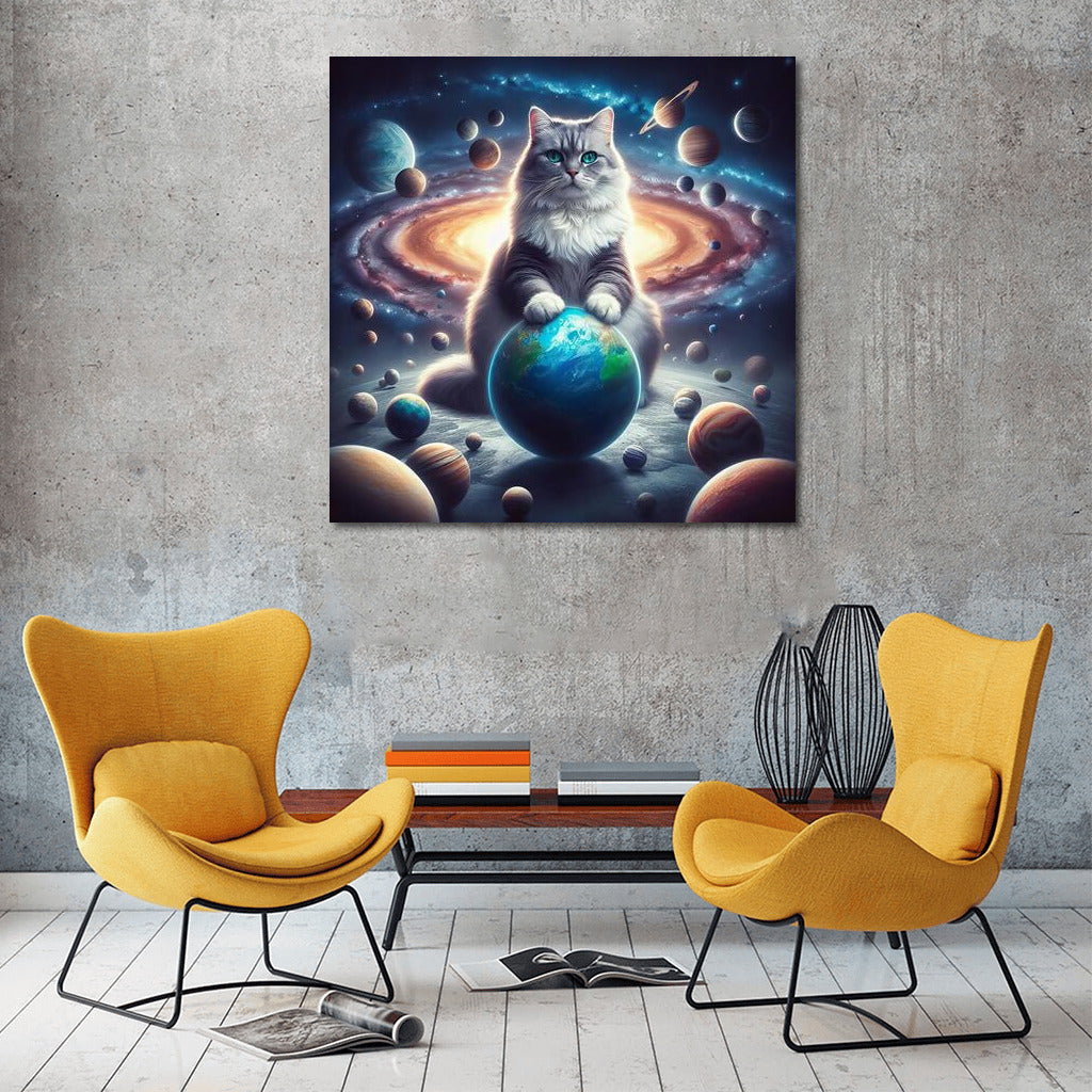 Space Cat on the Throne: Master of the Galaxy and Player of Planets