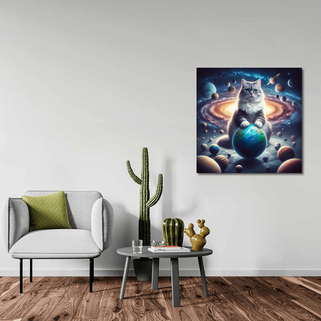 Space Cat on the Throne: Master of the Galaxy and Player of Planets