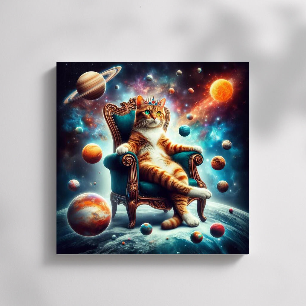 Space Cat Emperor: Master of the Galaxy Plays with the Planets