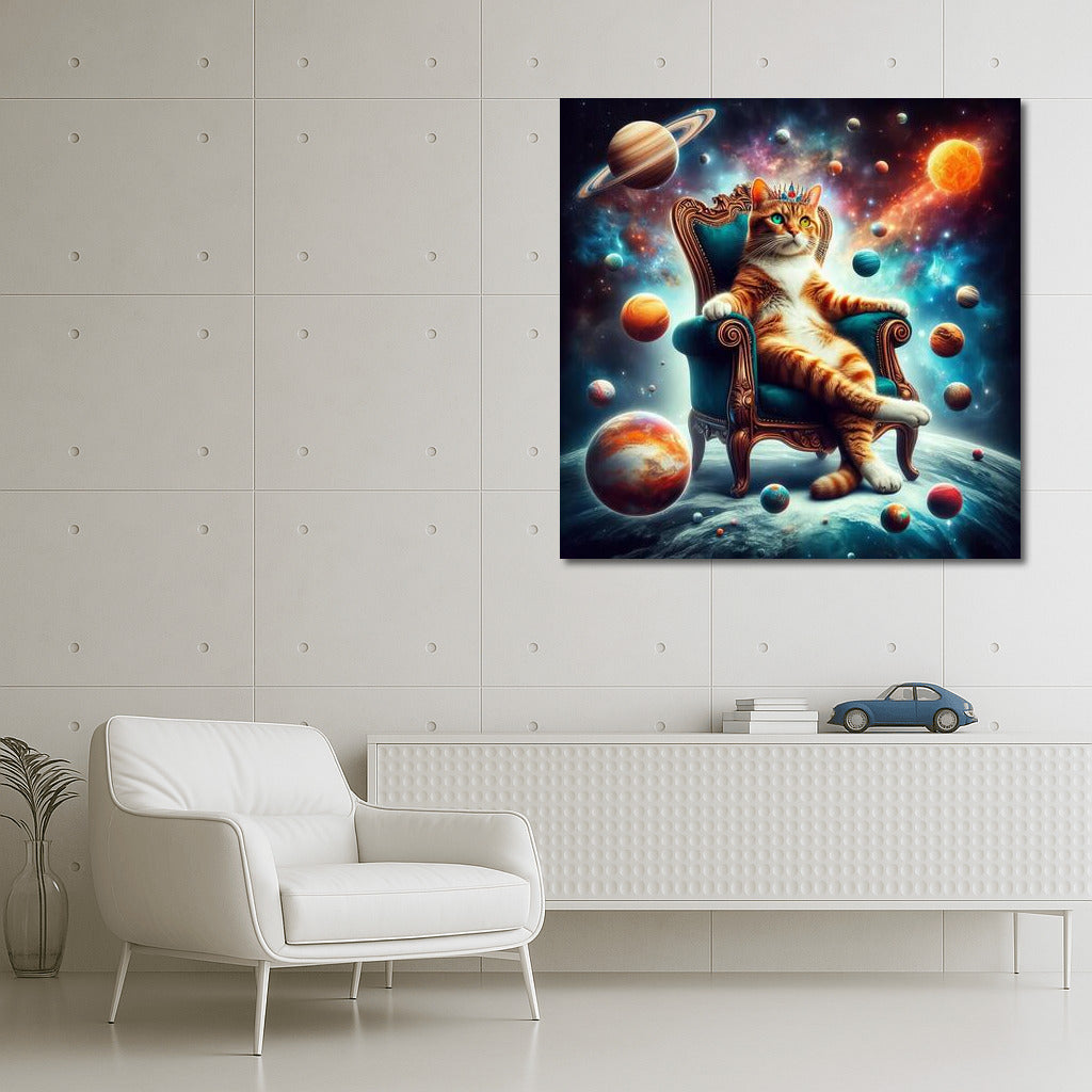 Space Cat Emperor: Master of the Galaxy Plays with the Planets