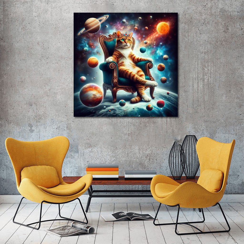 Space Cat Emperor: Master of the Galaxy Plays with the Planets