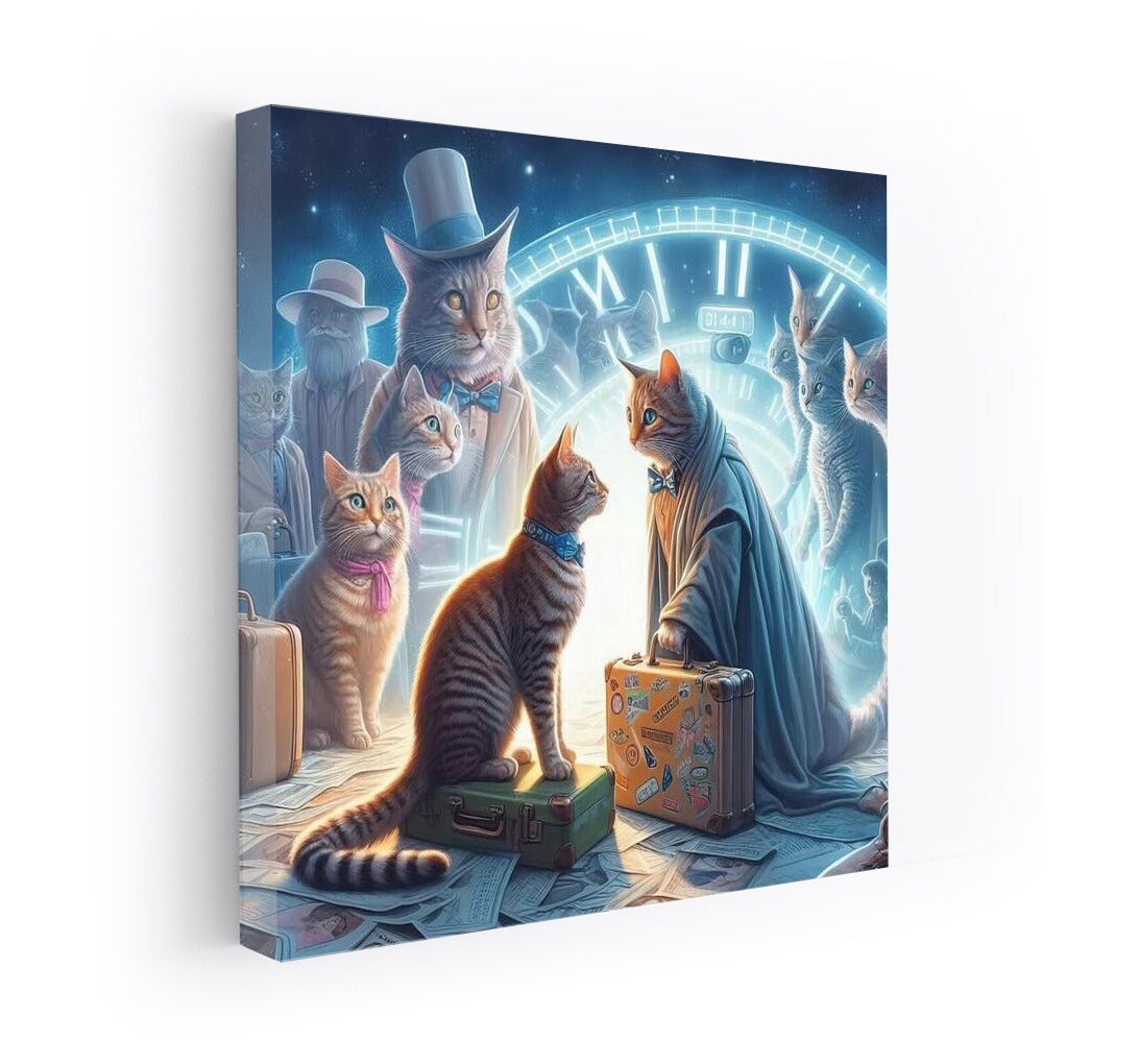 Chronicles of Time: Cat on a Journey Through the Ages