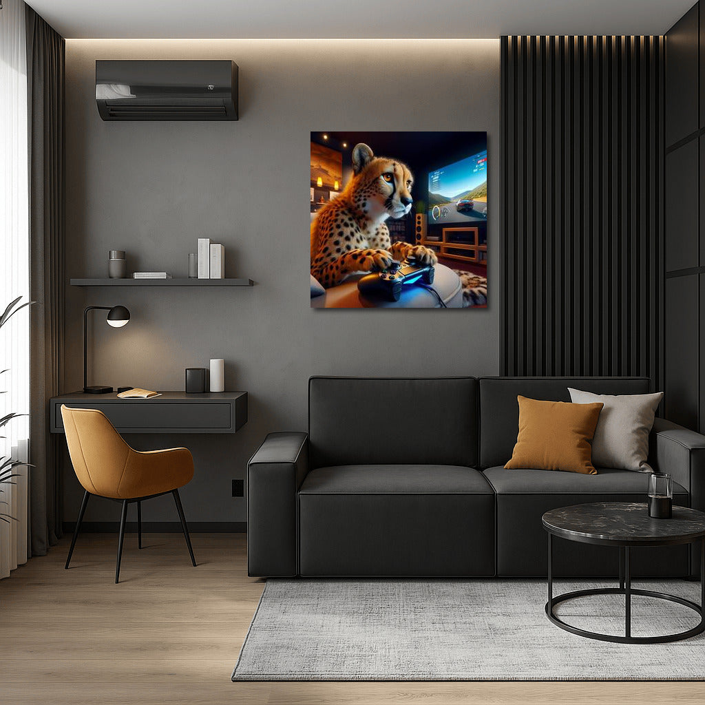 Gamer Cheetah in Home Theater: Dynamics and Style for Your Interior