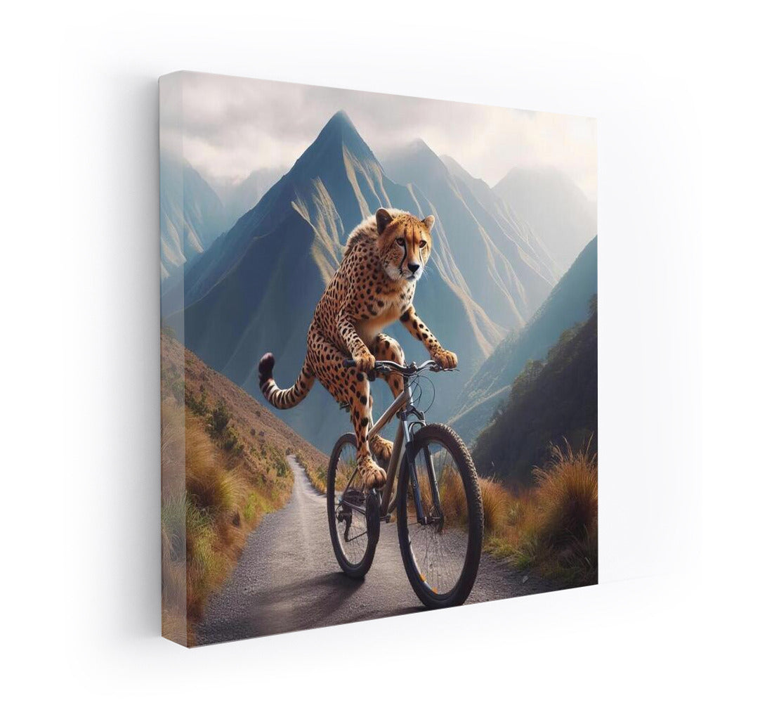 Cheetah on a Bike: Mountain Trail Extreme