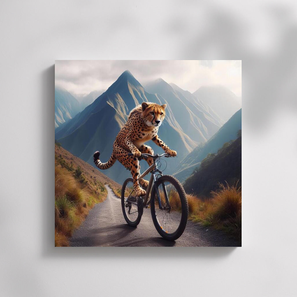 Cheetah on a Bike: Mountain Trail Extreme
