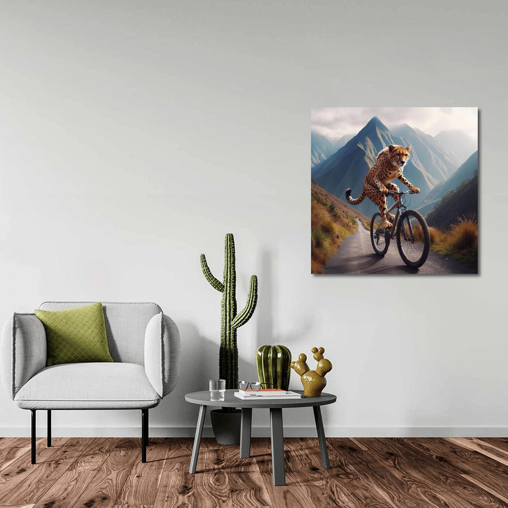 Cheetah on a Bike: Mountain Trail Extreme