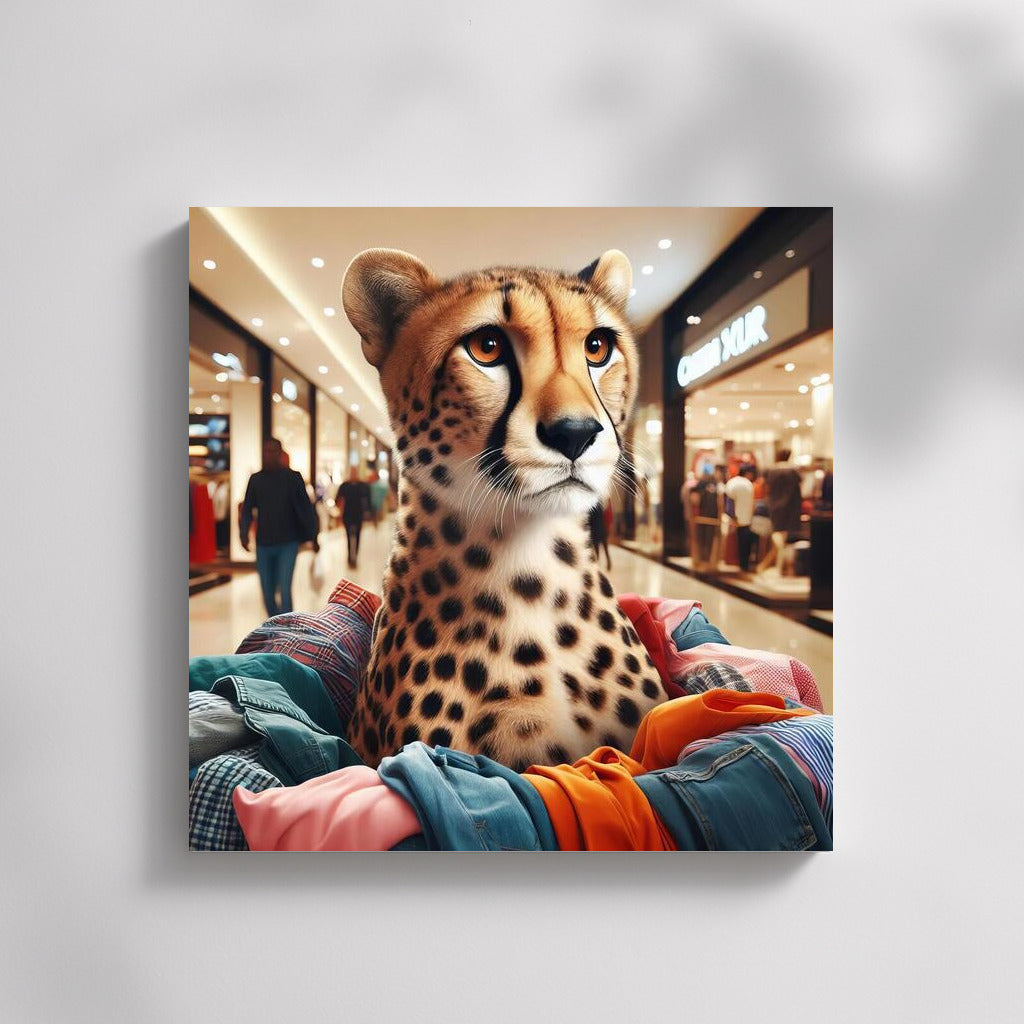 Cheetah on a Shopping Spree: Fashion Run at the Mall