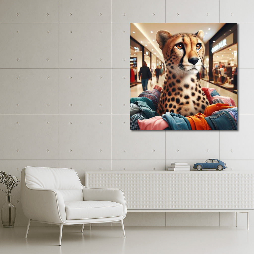Cheetah on a Shopping Spree: Fashion Run at the Mall