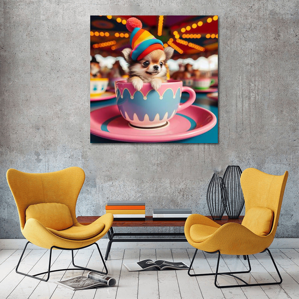 Carnival Whirlwind: Chihuahua in the Fairytale of Colors